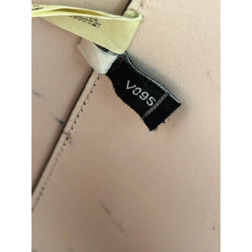 Kate Spade New‎ York Black Saffiano Leather Tote Bag Pink Interior V095
